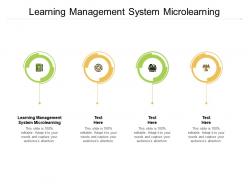 Learning management system microlearning ppt powerpoint template cpb