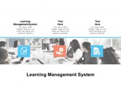 Learning management system ppt powerpoint presentation visuals cpb