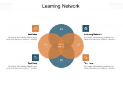 Learning network ppt powerpoint presentation icon maker cpb