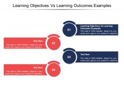 Learning objectives vs learning outcomes examples ppt powerpoint presentation model topics cpb