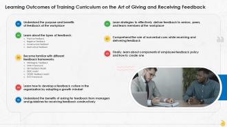 Learning Outcomes Of Feedback Training Curriculum Training Ppt