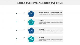 Learning outcomes vs learning objective ppt powerpoint presentation show styles cpb