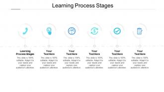 Learning process stages ppt powerpoint presentation gallery vector cpb