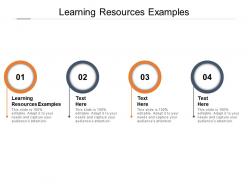 Learning resources examples ppt powerpoint presentation summary slides cpb