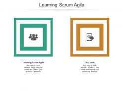 Learning scrum agile ppt powerpoint presentation professional icon cpb