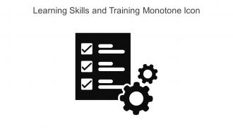 Learning Skills And Training Monotone Icon In Powerpoint Pptx Png And Editable Eps Format