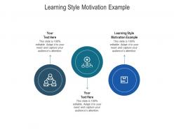 Learning style motivation example ppt powerpoint presentation portfolio skills cpb