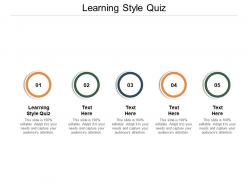 Learning style quiz ppt powerpoint presentation infographic template template cpb