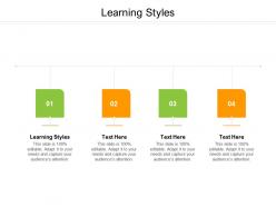 Learning styles ppt powerpoint presentation show templates cpb