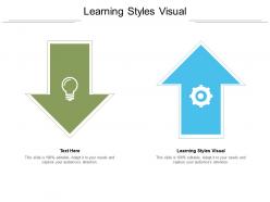 Learning styles visual ppt powerpoint presentation show infographic template cpb
