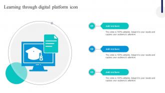 Learning Through Digital Platform Icon