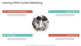 Learning Write Content Marketing In Powerpoint And Google Slides Cpb