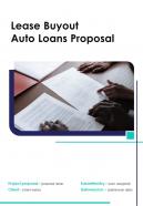 Lease buyout auto loans proposal example document report doc pdf ppt