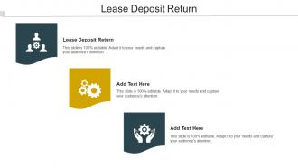 Lease Deposit Return Ppt Powerpoint Presentation Outline Objects Cpb