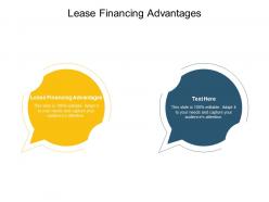 Lease financing advantages ppt powerpoint presentation gallery rules cpb
