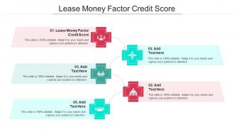 Lease Money Factor Credit Score Ppt Powerpoint Presentation Show Guidelines Cpb