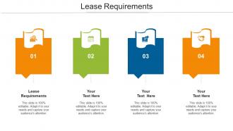 Lease Requirements Ppt Powerpoint Presentation Visual Aids Ideas Cpb