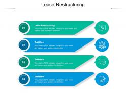 Lease restructuring ppt powerpoint presentation gallery example cpb