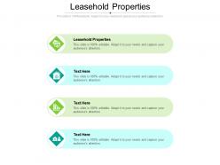 Leasehold properties ppt powerpoint presentation professional visual aids cpb