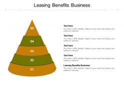 Leasing benefits business ppt powerpoint presentation icon format cpb