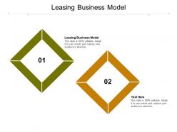Leasing business model ppt powerpoint presentation visual aids files cpb