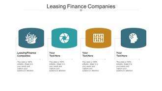 Leasing Finance Companies Ppt Powerpoint Presentation Ideas Pictures Cpb