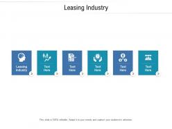 Leasing industry ppt powerpoint presentation ideas template cpb
