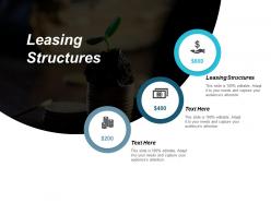Leasing structures ppt powerpoint presentation icon deck cpb