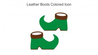 Leather Boots Colored Icon In Powerpoint Pptx Png And Editable Eps Format