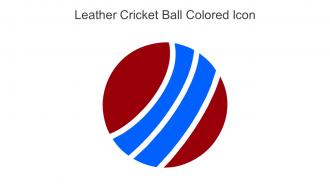 Leather Cricket Ball Colored Icon In Powerpoint Pptx Png And Editable Eps Format