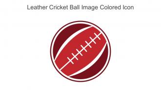 Leather Cricket Ball Image Colored Icon In Powerpoint Pptx Png And Editable Eps Format