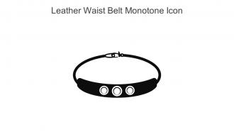 Leather Waist Belt Monotone Icon In Powerpoint Pptx Png And Editable Eps Format
