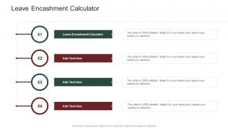 Leave Encashment Calculator In Powerpoint And Google Slides Cpb