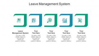 Leave management system ppt powerpoint presentation gallery graphics design cpb