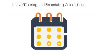 Leave Tracking And Scheduling Colored Icon In Powerpoint Pptx Png And Editable Eps Format