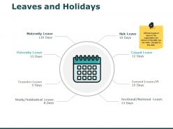 Leaves and holidays process ppt powerpoint presentation model samples