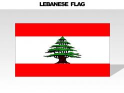 Lebanese country powerpoint flags
