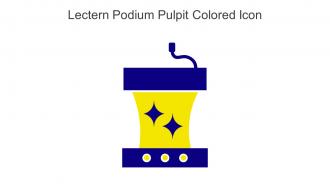 Lectern Podium Pulpit Colored Icon In Powerpoint Pptx Png And Editable Eps Format