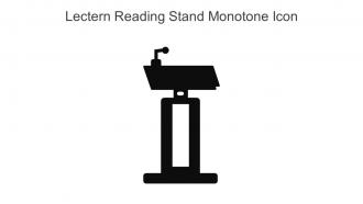 Lectern Reading Stand Monotone Icon In Powerpoint Pptx Png And Editable Eps Format
