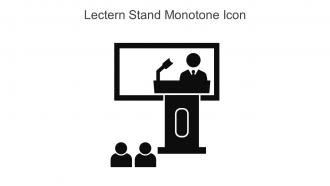 Lectern Stand Monotone Icon In Powerpoint Pptx Png And Editable Eps Format