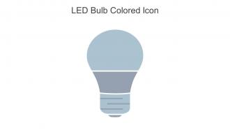 LED Bulb Colored Icon In Powerpoint Pptx Png And Editable Eps Format