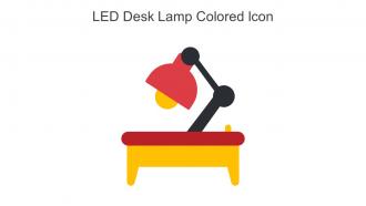 Led Desk Lamp Colored Icon In Powerpoint Pptx Png And Editable Eps Format