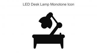 Led Desk Lamp Monotone Icon In Powerpoint Pptx Png And Editable Eps Format