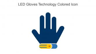 LED Gloves Technology Colored Icon In Powerpoint Pptx Png And Editable Eps Format