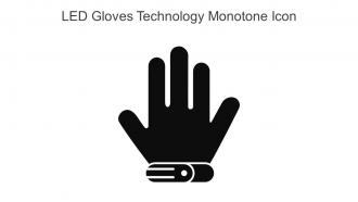 LED Gloves Technology Monotone Icon In Powerpoint Pptx Png And Editable Eps Format