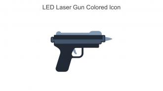 LED Laser Gun Colored Icon In Powerpoint Pptx Png And Editable Eps Format