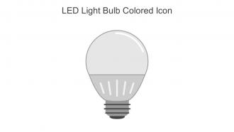LED Light Bulb Colored Icon In Powerpoint Pptx Png And Editable Eps Format