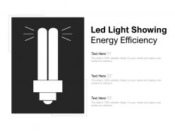 Led Light Showing Energy Efficiency