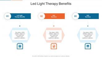 Led Light Therapy Benefits In Powerpoint And Google Slides Cpb