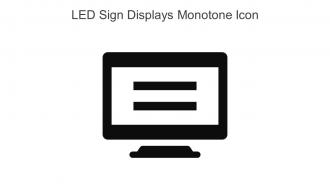 LED Sign Displays Monotone Icon In Powerpoint Pptx Png And Editable Eps Format
